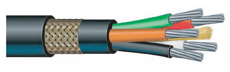 Bostrig™ Type P Power 8 AWG Five Conductor (Armored & Sheathed)