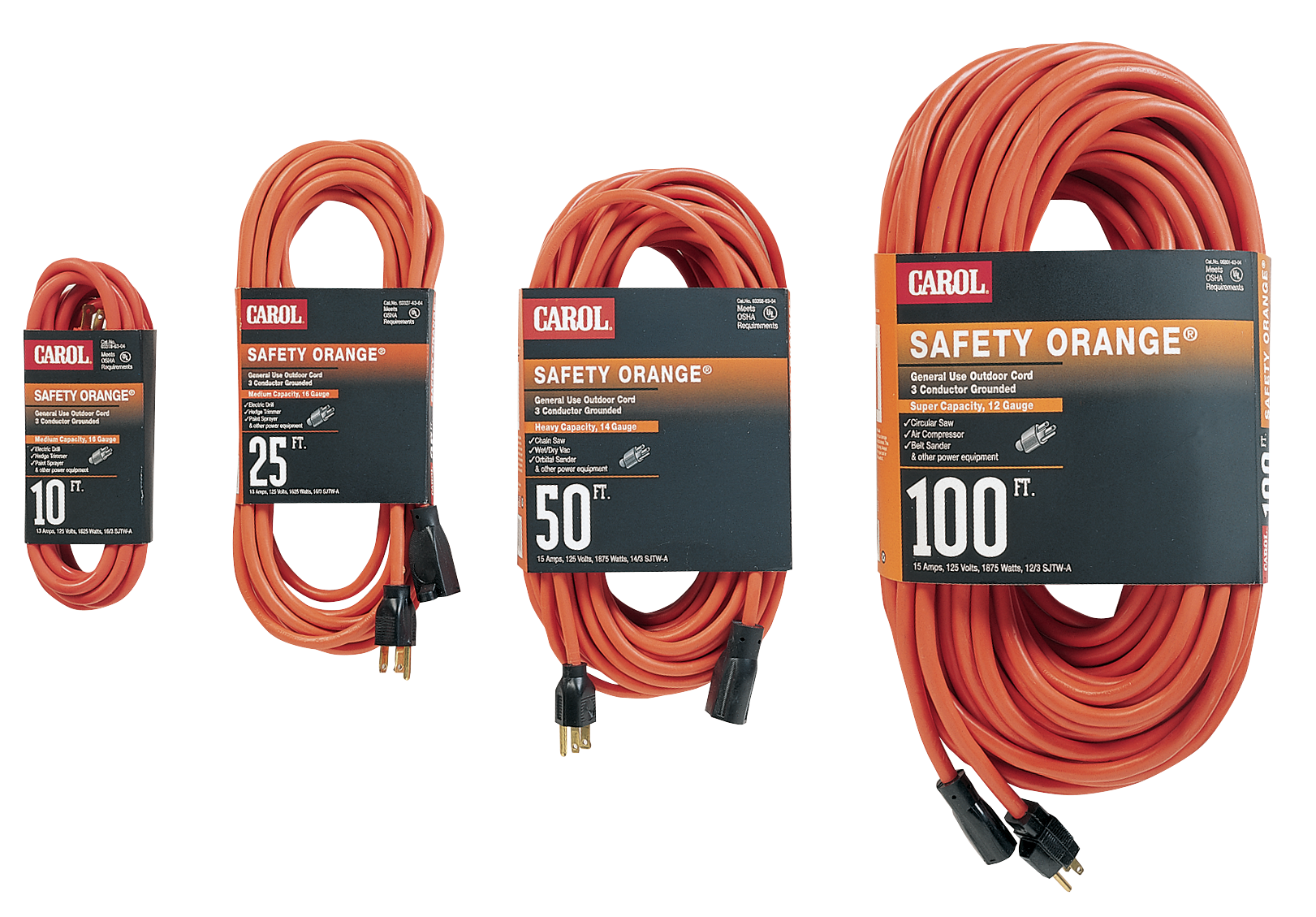 Safety Orange® Extension Cords