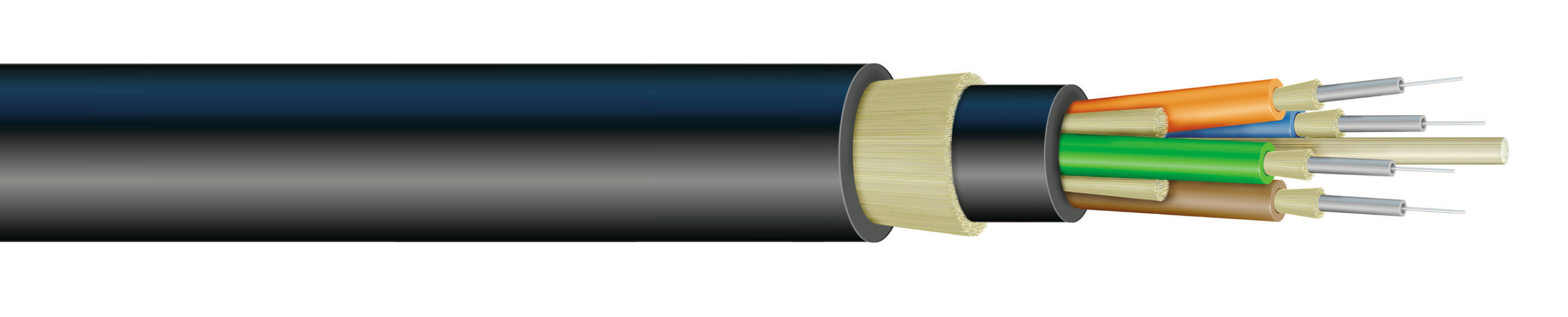 All-Dielectric Rodent-Resistant Tactical Cable