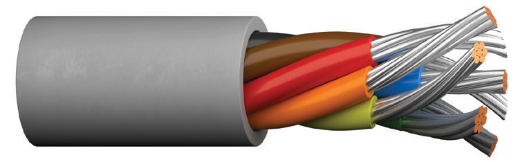 EXZEL® LSZH Multi-Conductor, Unshielded, 2-25 Conductors, 16-24 AWG