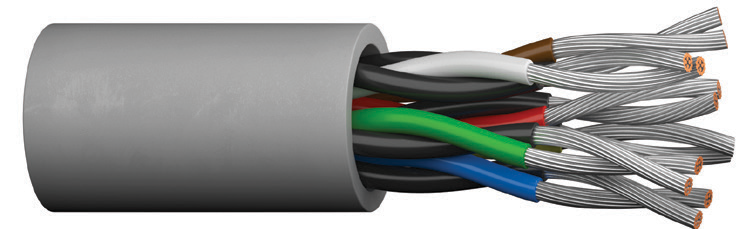 Multi-Paired, Unshielded, 1-15 Pairs, 22 AWG