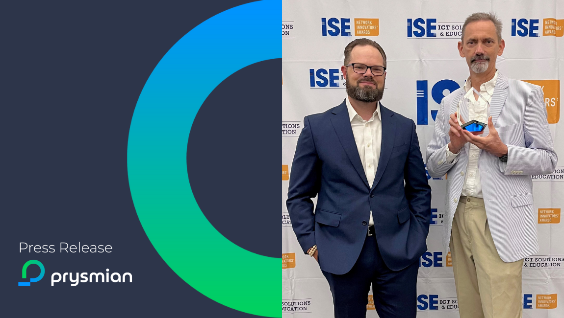 Prysmian Earns Gold Innovators’ Award for Sirocco Extreme Microduct Cables at ISE Expo 2025