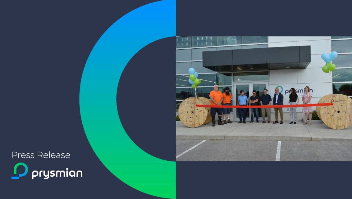 Prysmian Celebrates New 25,000 sq. ft. Distribution Warehouse in Canada