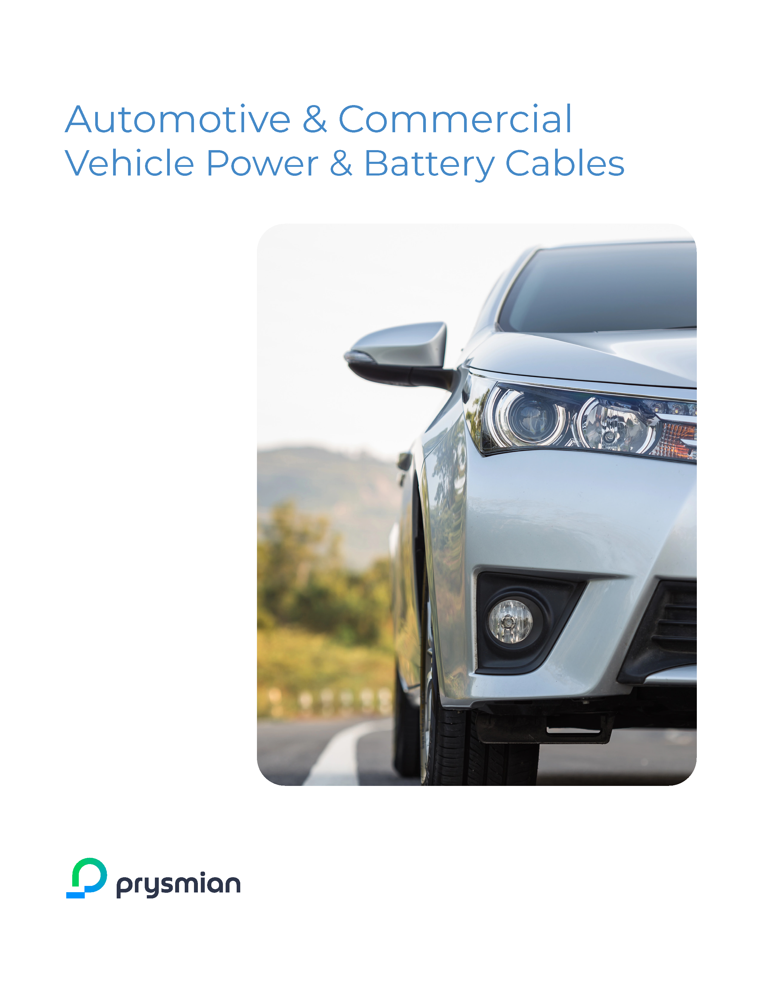 Automotive and Commercial Vehicle Power Battery Cables Catalog Cover