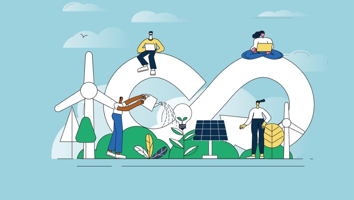 Sustainable Circular Economy Concept