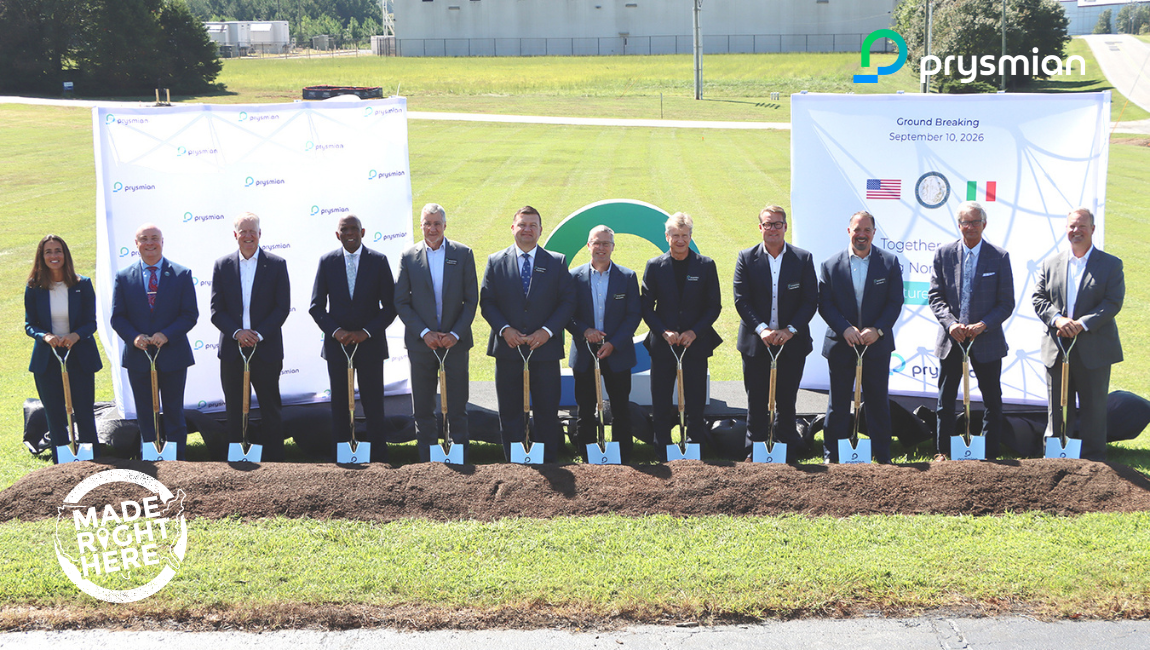 Prysmian Breaks Ground on More Than $1B Expansion Project in Claremont, North Carolina