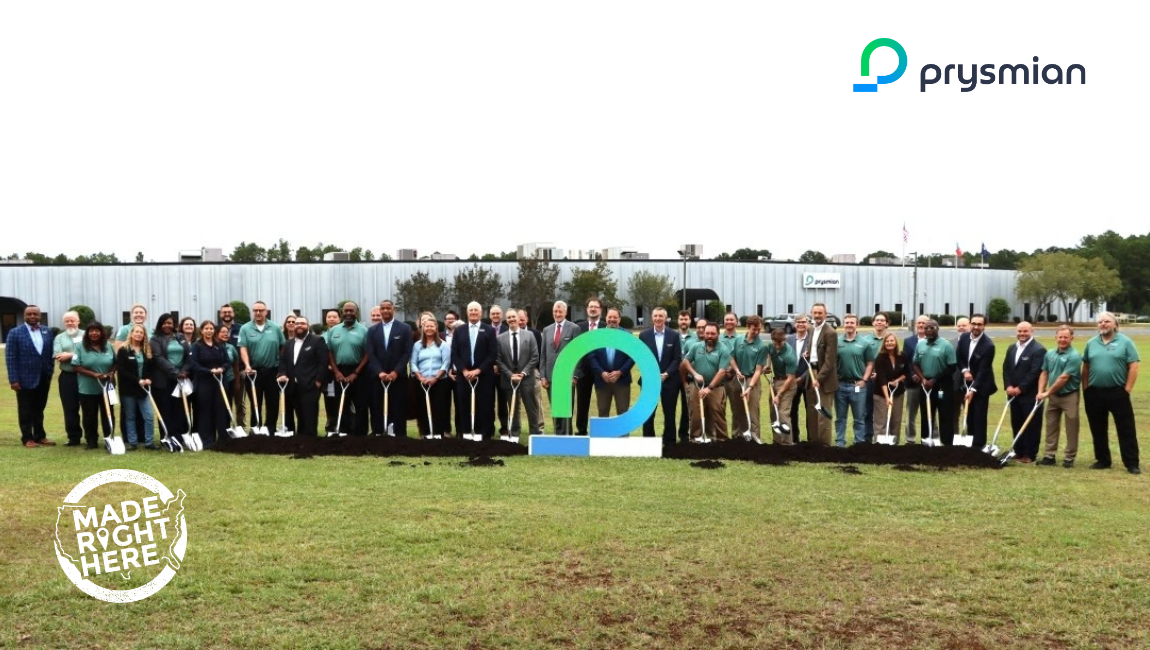 Prysmian Breaks Ground on $80M Expansion Project in Lexington, South Carolina