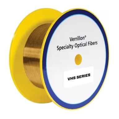 Reel of Verrillon® VHS400 Series Optical Fiber