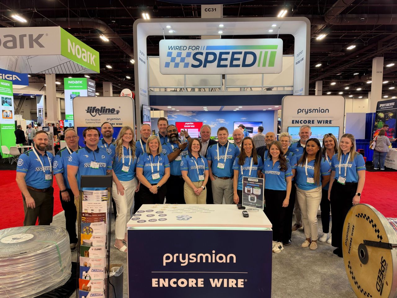 Prysmian | Encore Wire team at the 2026 NECA Convention in Las Vegas