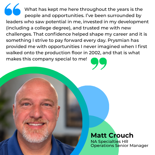 Matt Crouch Prysmian Employee Testimonial